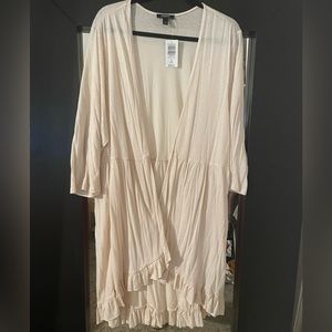 Torrid, cream color thin cardigan